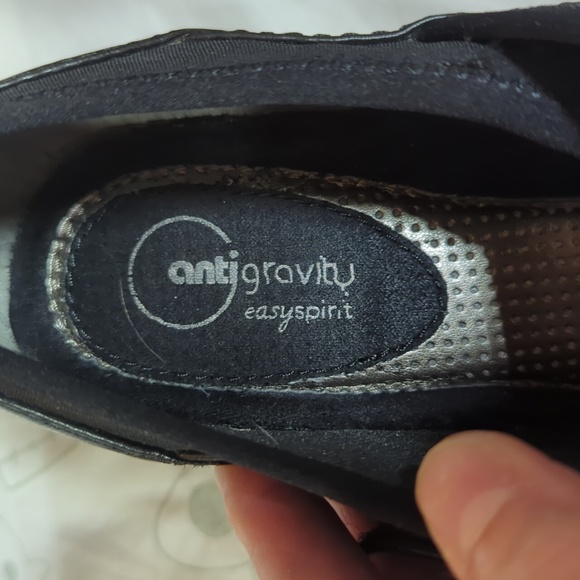 Easy Spirit Womens Mary Jane Heels Shoes Size 8 Wedge Anti Gravity Strap - Picture 4 of 12